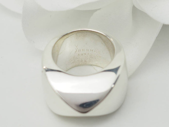 Bague 52 Bague Hermès vintage Palmyre en argent 58 Facettes 33194