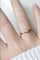 Bague 58.5 Solitaire diamant sur or rose et argent 58 Facettes