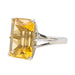 Bague 55 Bague Or blanc Citrine 58 Facettes 2830638CN