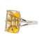 Bague 55 Bague Or blanc Citrine 58 Facettes 2830638CN
