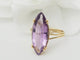 Bague 59 Bague marquise en or jaune et améthyste 58 Facettes 33206