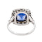 Bague 51 Bague Or blanc Saphir 58 Facettes 3332908CN