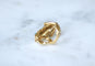 Bague 51.5 Bague Grenouille Emeraude et Diamant sur Or Jaune - 1970's 58 Facettes