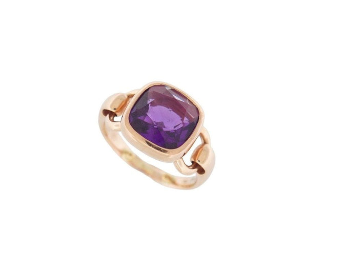 Bague 49 bague POIRAY indrani gm amethyste en or rose 58 Facettes 259050
