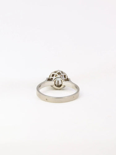 Bague 51 Solitaire ancien en or et diamant 0,30 carats 58 Facettes J36