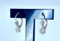 Boucles d'oreilles Boucles d’oreilles dormeuses en or blanc en pierres blanches 58 Facettes AB320