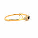 Bague Jonc Or Jaune 18k Saphir & Diamants 58 Facettes BRA-GS35454-18