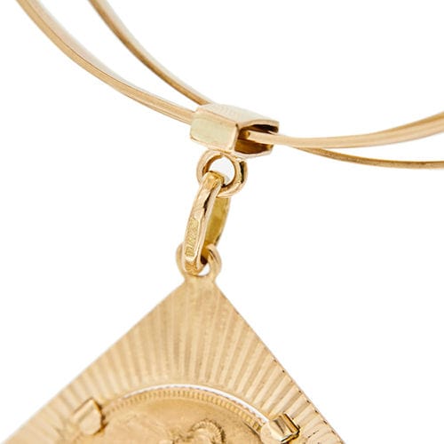 Bracelet Bracelets or jaune et pièce livre sterling 58 Facettes 36538