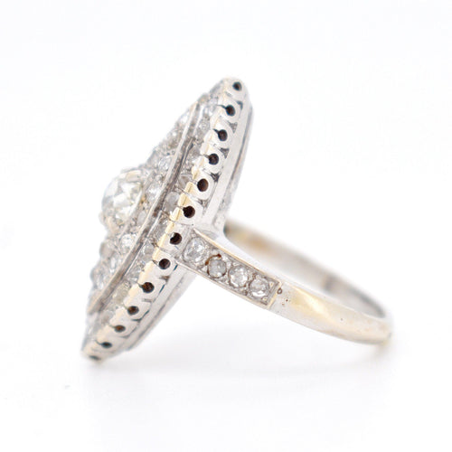 Bague 58 Bague Navette Diamants 4 carats 58 Facettes