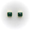 Boucles d'oreilles Clous d'oreilles pyramidaux en malachite Signature en or 14 carats 58 Facettes