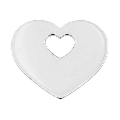 Pendentif Poiray Pendentif Coeur Coeur Or blanc 58 Facettes 3049964CN