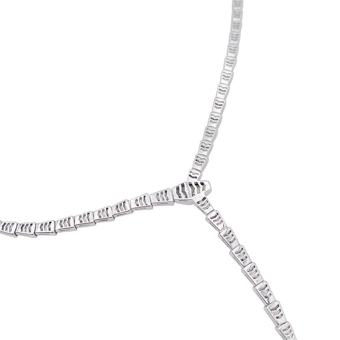 Collier Collier Bulgari "Serpenti Viper" or blanc, diamants. 58 Facettes 33804