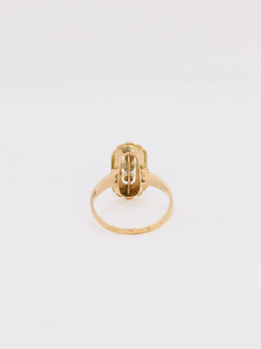 Bague 54 Bague ancienne en or et perles fines 58 Facettes J308