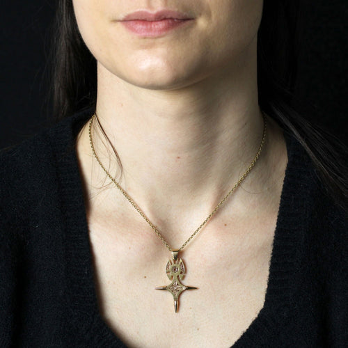 Pendentif Pendentif croix d'Agadez or rose filigranée 58 Facettes 24-327G