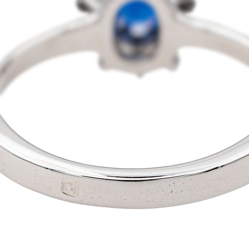 Bague 54 Bague Pompadour Or blanc Saphir, Diamant 58 Facettes 3455900CN