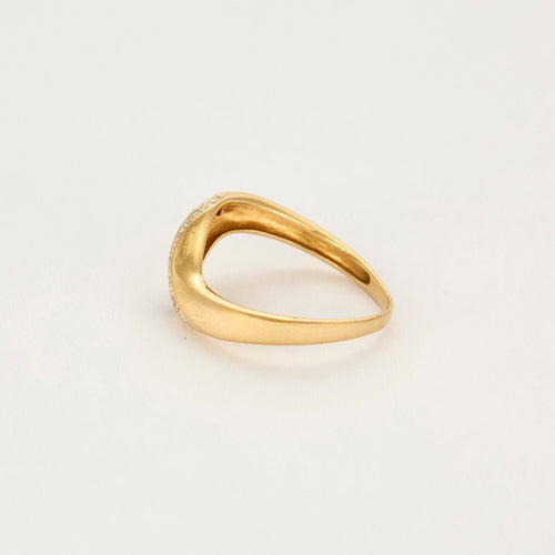 Bague 53 Bague jonc or jaune, saphir et diamants 58 Facettes SBR1669