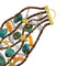 Bracelet Bracelet Or jaune Turquoise Améthyste Cornaline 58 Facettes 35278