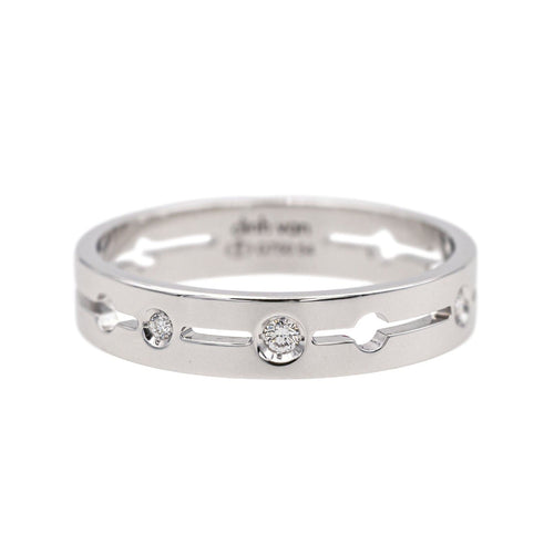 Bague 54 Dinh Van Bague Pulse Or blanc Diamant 58 Facettes 4098671RV