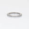 Bague Bague d'éternité en diamant, taille 5, alliance empilable en platine, bijou de mariage raffiné 58 Facettes G12312