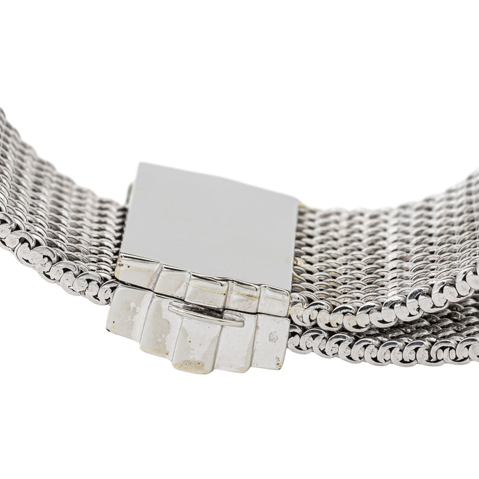 White Gold Diamond Cuff Bracelet