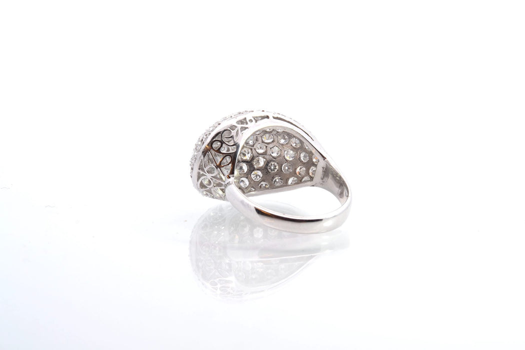 Bague Bague boule Or blanc Diamants 58 Facettes 25243