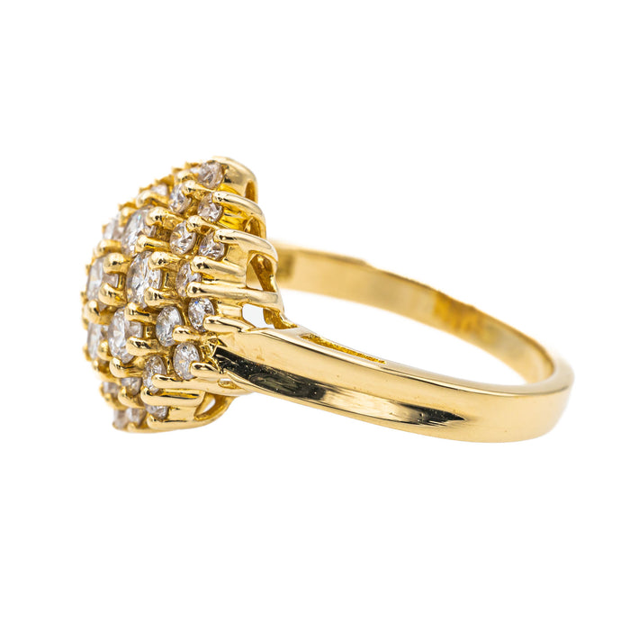 Anillo copete Oro amarillo Diamante