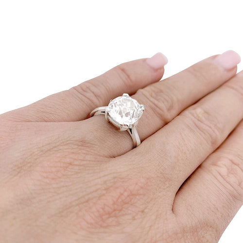 Bague 52 Solitaire Chaumet platine, diamant. 58 Facettes 33543