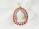 Pendentif Pendentif camée en or jaune rubis et diamants 58 Facettes 33312