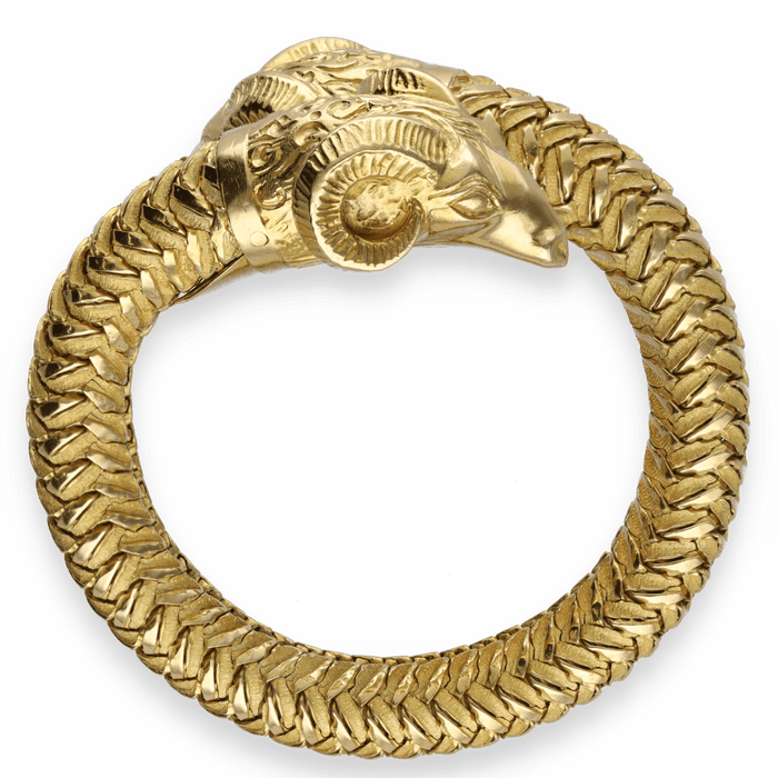 Belier’s Heads bracelet in yellow gold