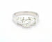 Anello solitario ct 0,80 e baguette laterali 58 Facettes 8753