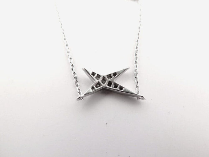 Collier collier MAUBOUSSIN valentin for you or blanc 18k diamants 0.1cts 58 Facettes 268087