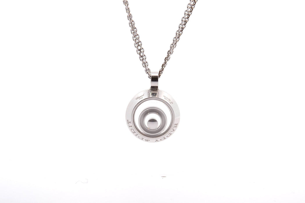 CHOPARD - Necklace Happy Spirit white gold diamond