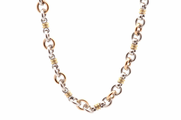 Collier Collier signé Christofle en or 18k et argent 58 Facettes 26942