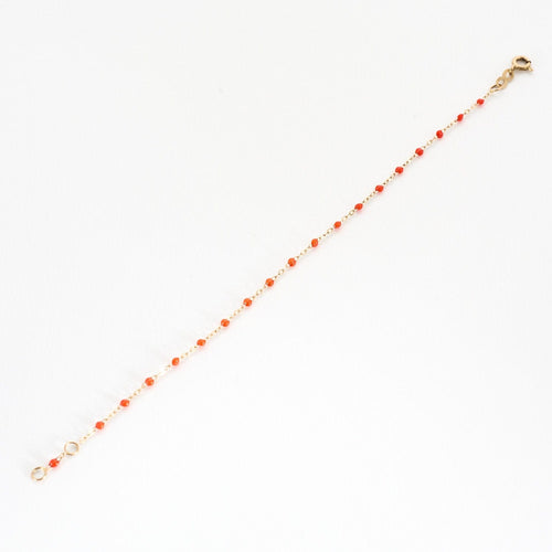 Bracelet GIGI Clozeau - Classique Gigi - Bracelet en or jaune et résine rouge 58 Facettes BRI0094X2