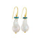 Boucles d'Oreilles Perles Baroques Opales Or Jaune 18 Carats 58 Facettes BO228
