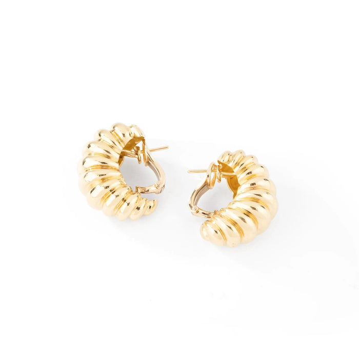 Boucles d'oreilles Tiffany - Boucles d'oreilles en or jaune. 58 Facettes