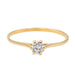 Bague 61 Bague Solitaire Or jaune Diamant 58 Facettes 3384532CN