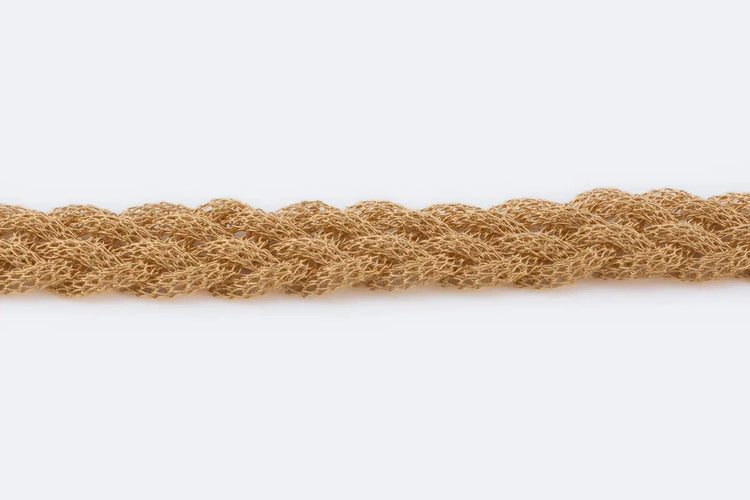 Bracelet Oro Giallo Bracelet tressé en or jaune 58 Facettes brc246