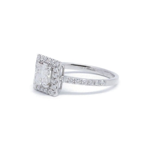 Bague 54 Solitaire or blanc et diamants 58 Facettes 210131R-200065R
