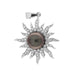 Pendentif Pendentif soleil en or blanc avec perle de Tahiti et diamants 58 Facettes G3585