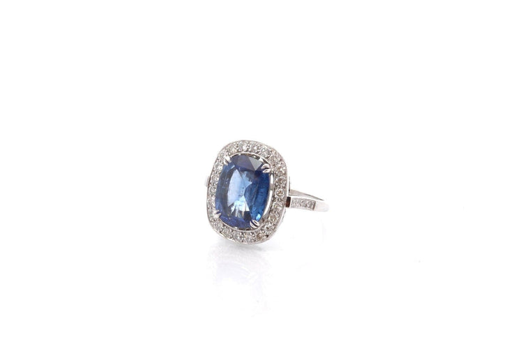Bague 53 Bague vintage saphir de 4,36cts 58 Facettes 26678-23337