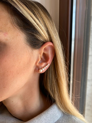 Boucles d'oreilles Boucle d'oreille Perle Diamant 58 Facettes