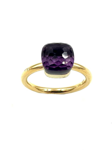 Bague 54 POMELLATO - bague Nudo Petit 2 ors et améthyste 58 Facettes