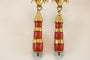 Boucles d'oreilles Boucles d'oreilles antiques en or corail 58 Facettes 7672