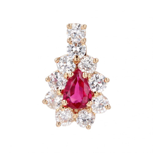 Pendentif Pendentif rubis et diamants 58 Facettes 24-002A