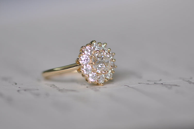 老矿钻石戒指（GIA证书） 