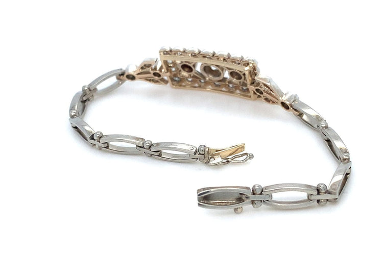 Bracelet Antique Art Déco bracelet with 3.00 ct diamonds, circa 1930 58 Facettes 10719
