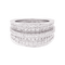 Bague 50 Bague Cartier "Barrette" or blanc, diamants. 58 Facettes 34140