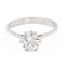 Bague 54 Bague Solitaire Platine, Or blanc Diamant 58 Facettes 2270623CN