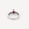 Bague 56,5 Bague or blanc, rubis et diamants 58 Facettes B250459
